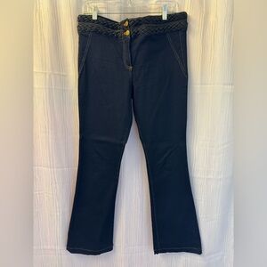 Veronica Beard Black Boot Cut Flare Pants